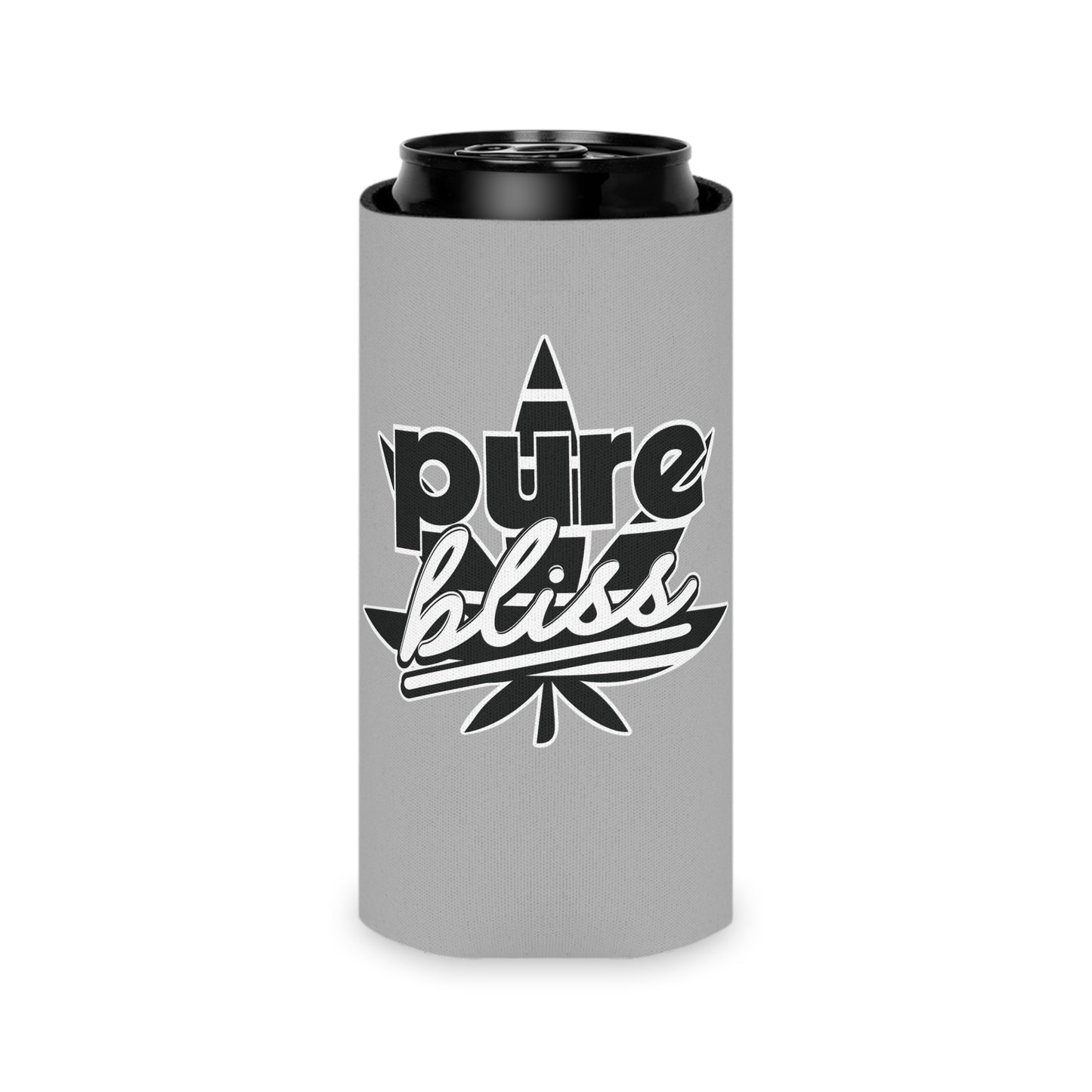Can Cooler Pure Bliss Monotone Logo