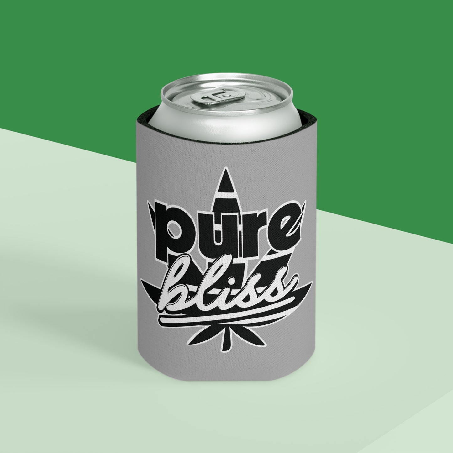 Can Cooler Pure Bliss Monotone Logo