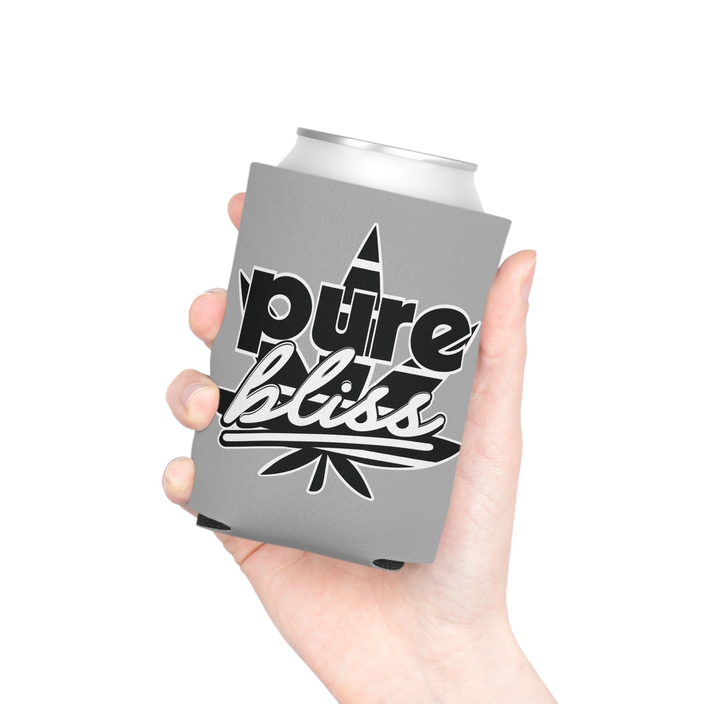 Can Cooler Pure Bliss Monotone Logo