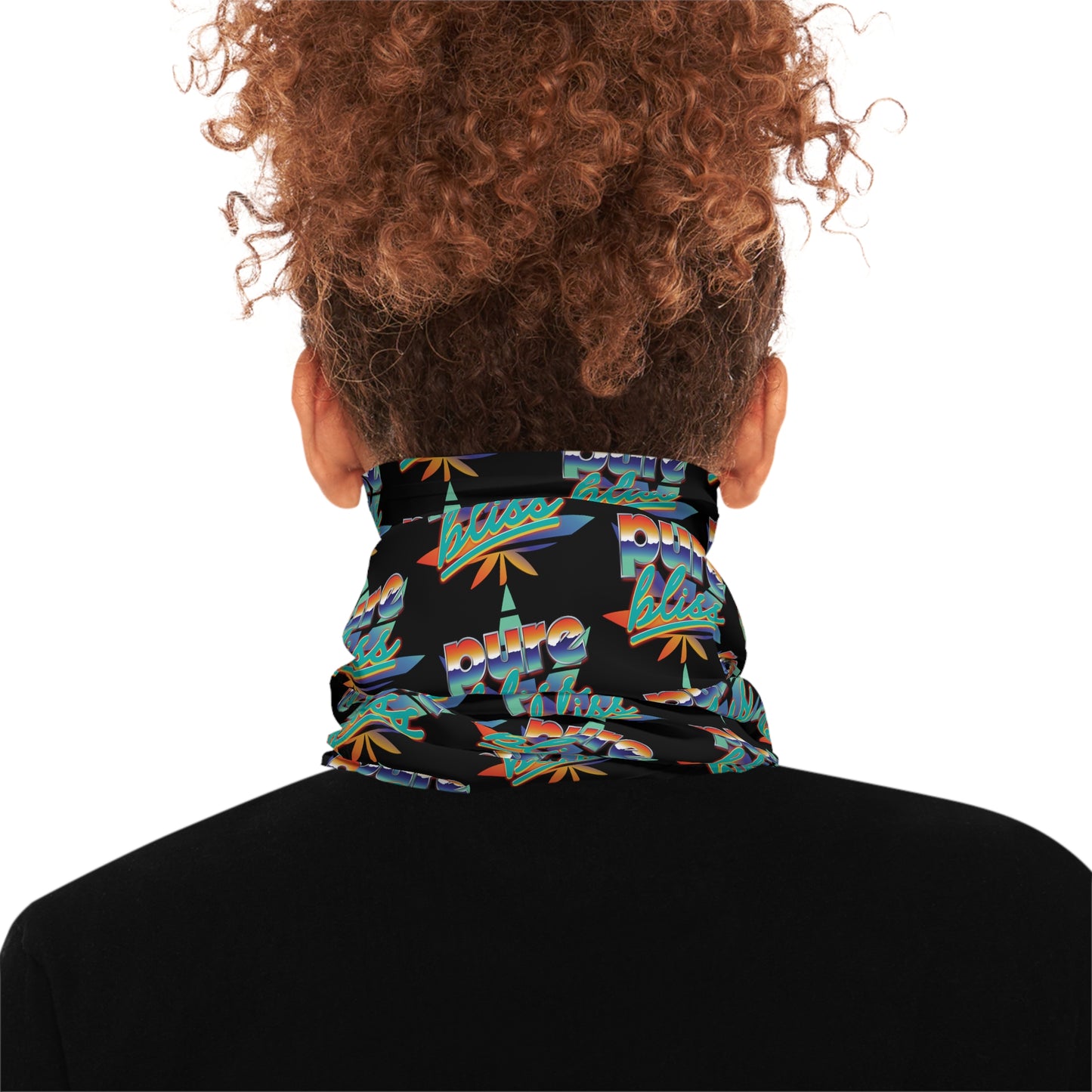 Lightweight Neck Gaiter Pure Bliss Vaporwave Logo
