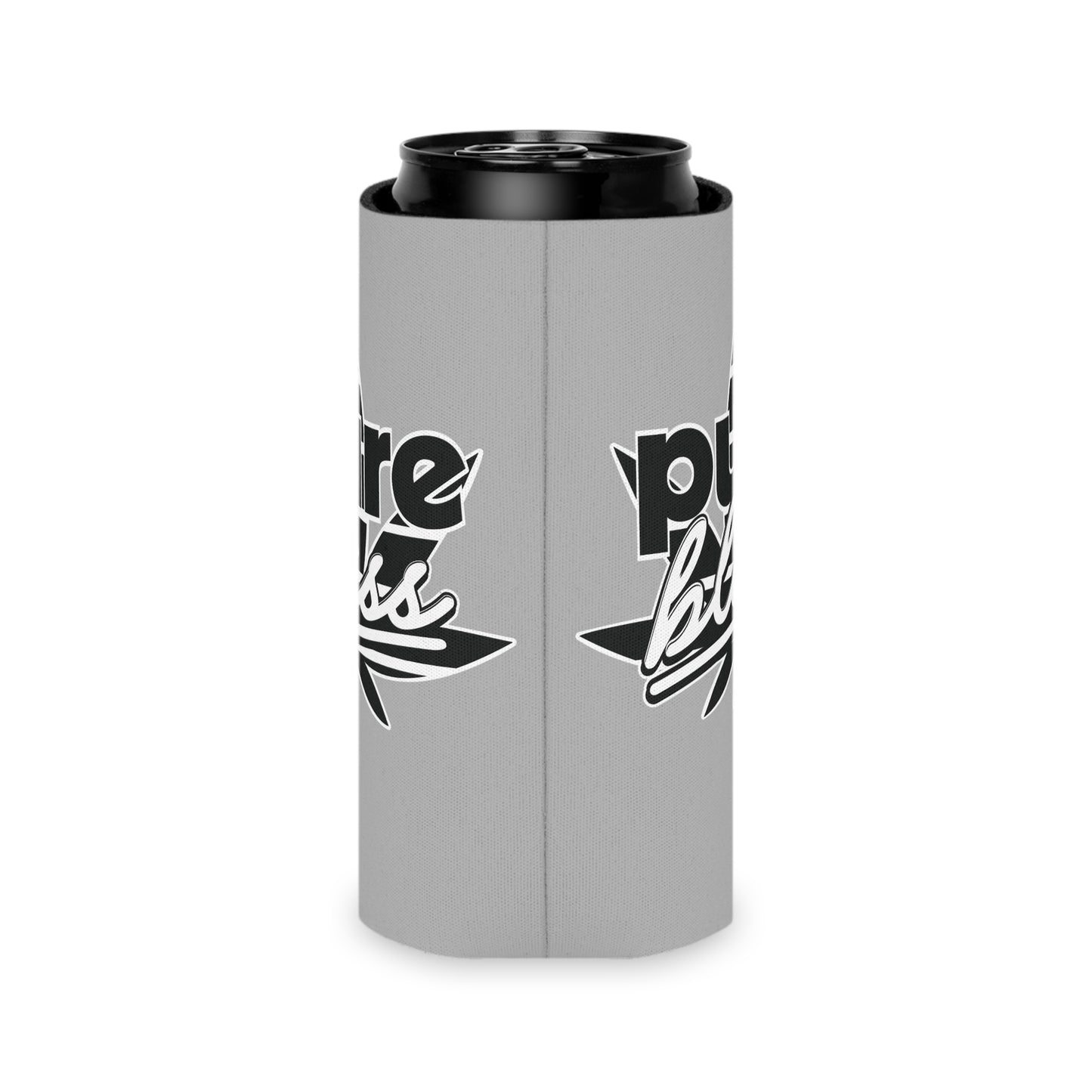 Can Cooler Pure Bliss Monotone Logo