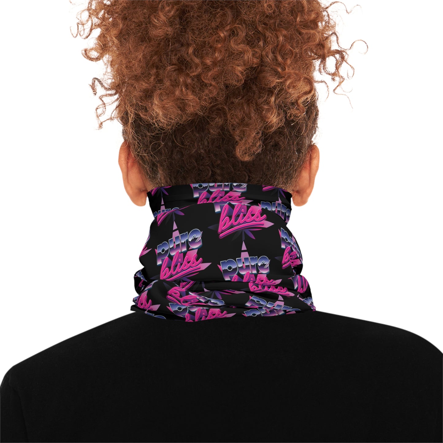 Lightweight Neck Gaiter Pure Bliss Vaporwave Logo