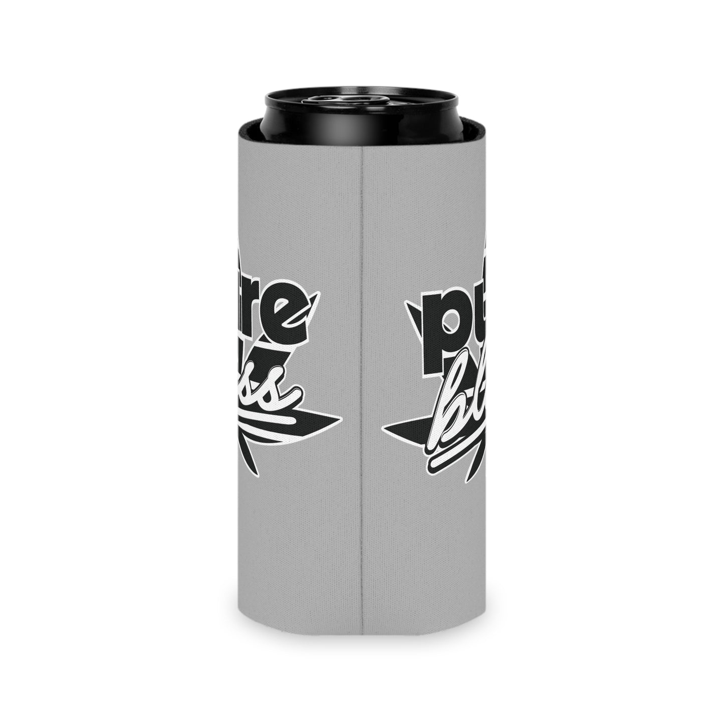 Can Cooler Pure Bliss Monotone Logo
