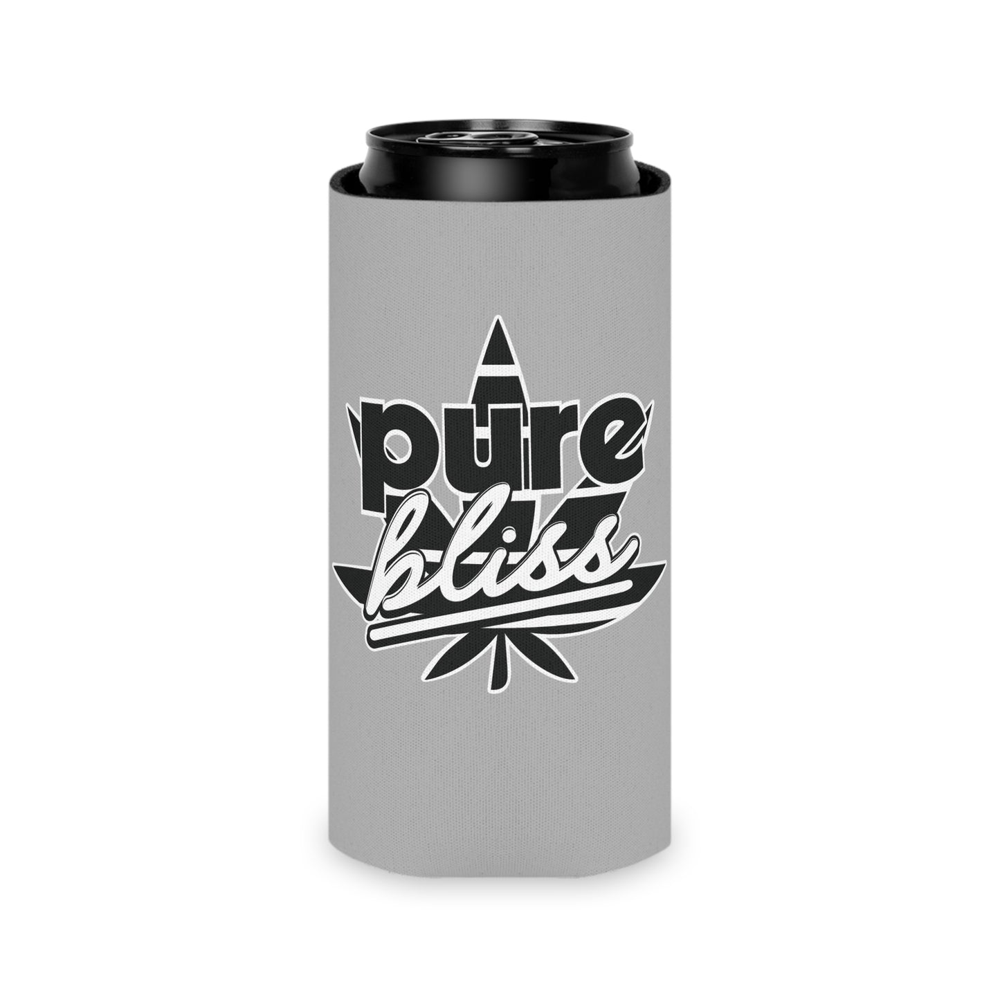 Can Cooler Pure Bliss Monotone Logo