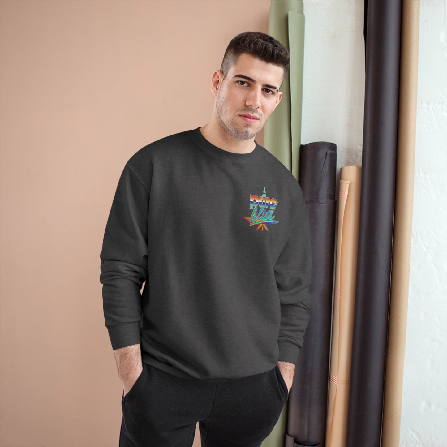 Champion Sweatshirt Pure Bliss Vaporwave logo