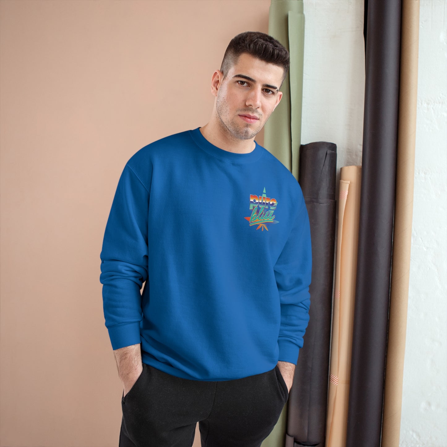 Champion Sweatshirt Pure Bliss Vaporwave logo