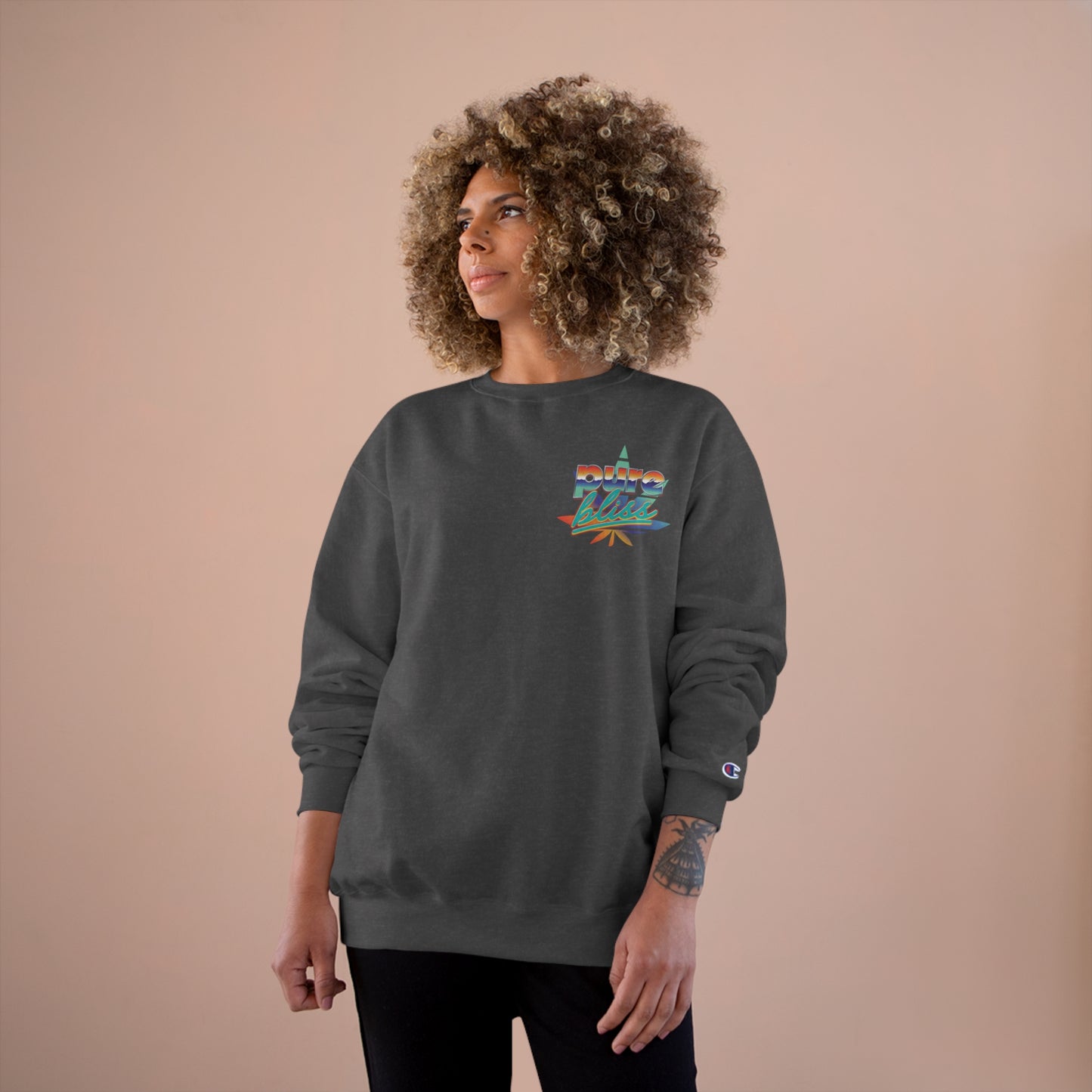 Champion Sweatshirt Pure Bliss Vaporwave logo