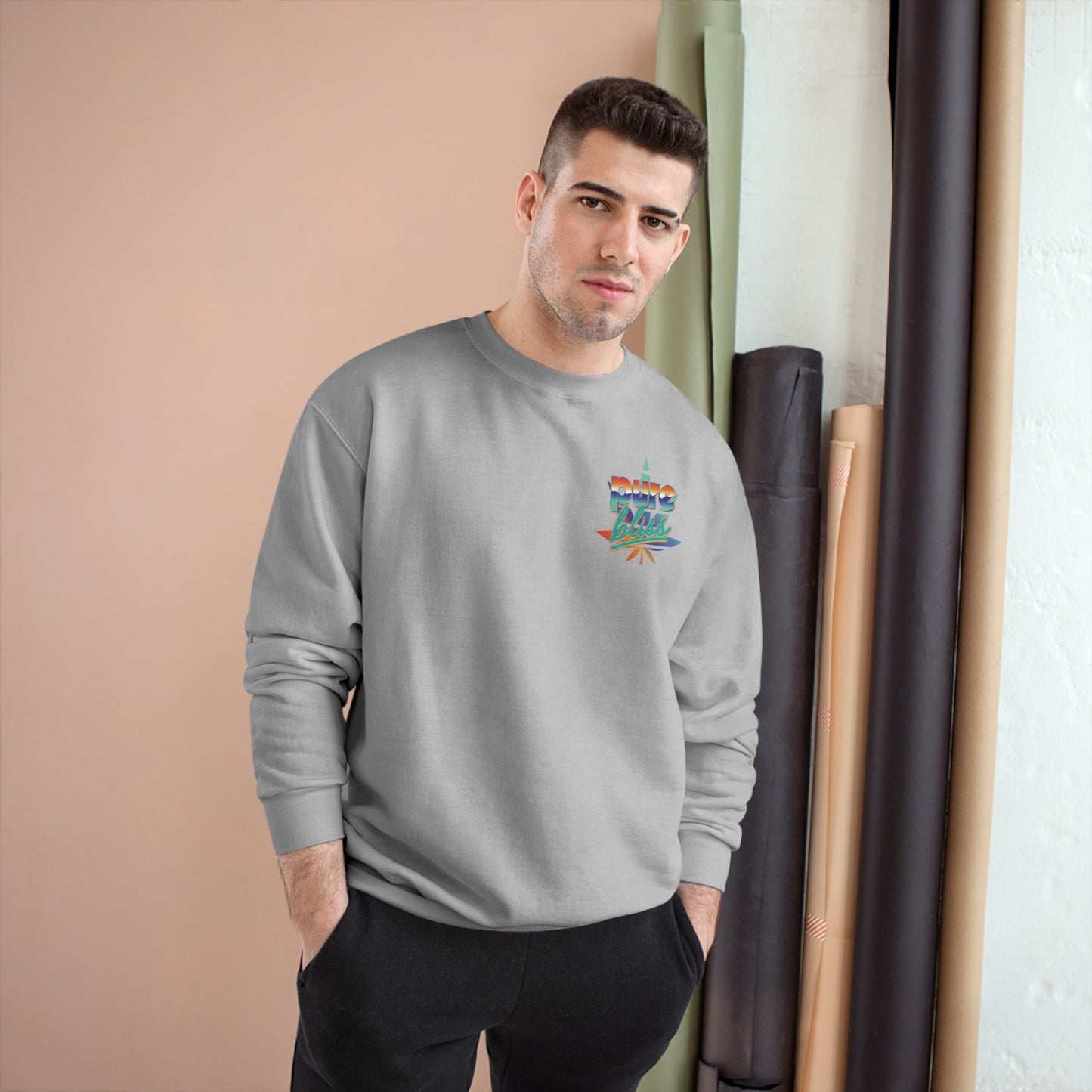 Champion Sweatshirt Pure Bliss Vaporwave logo