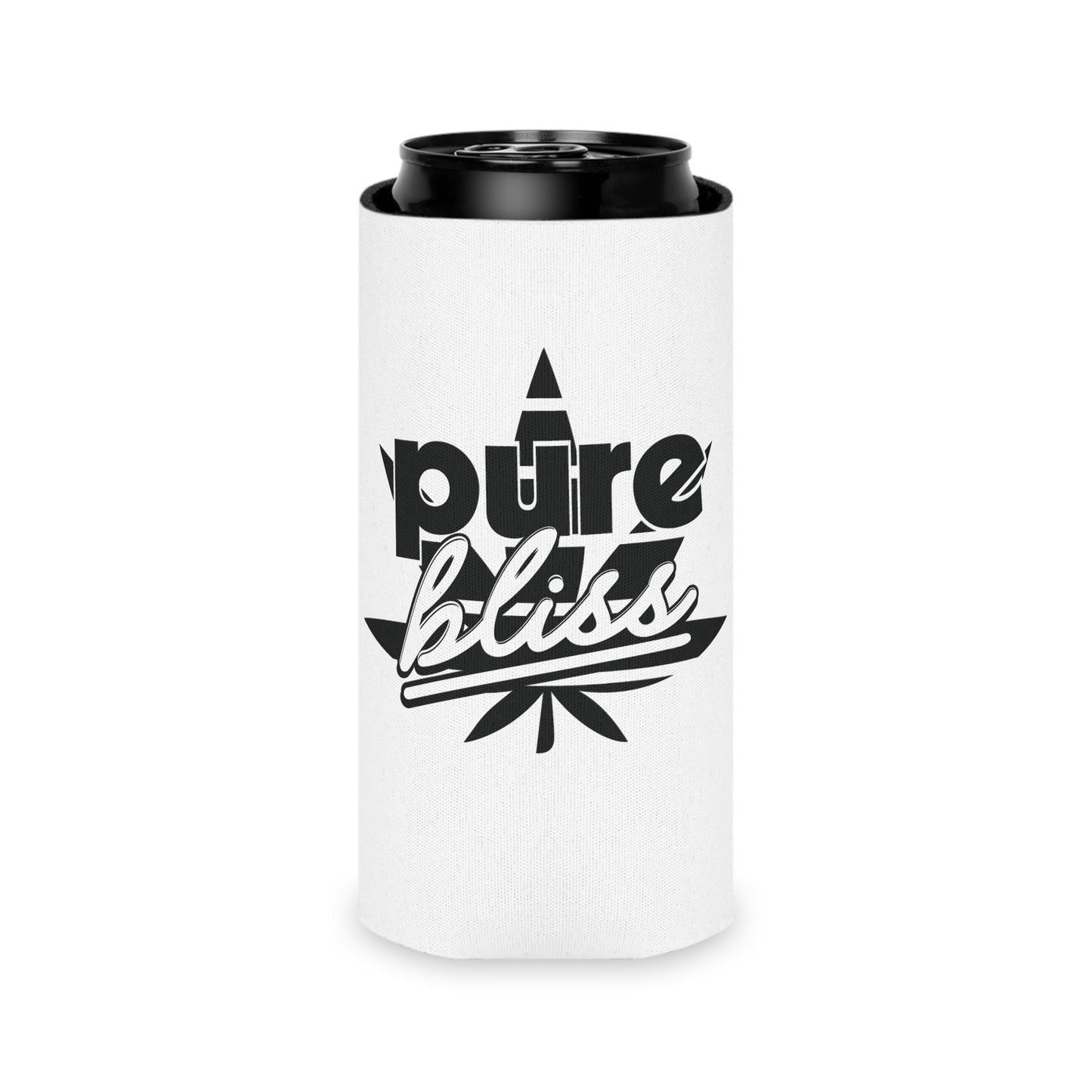 Can Cooler Pure Bliss Monotone Logo