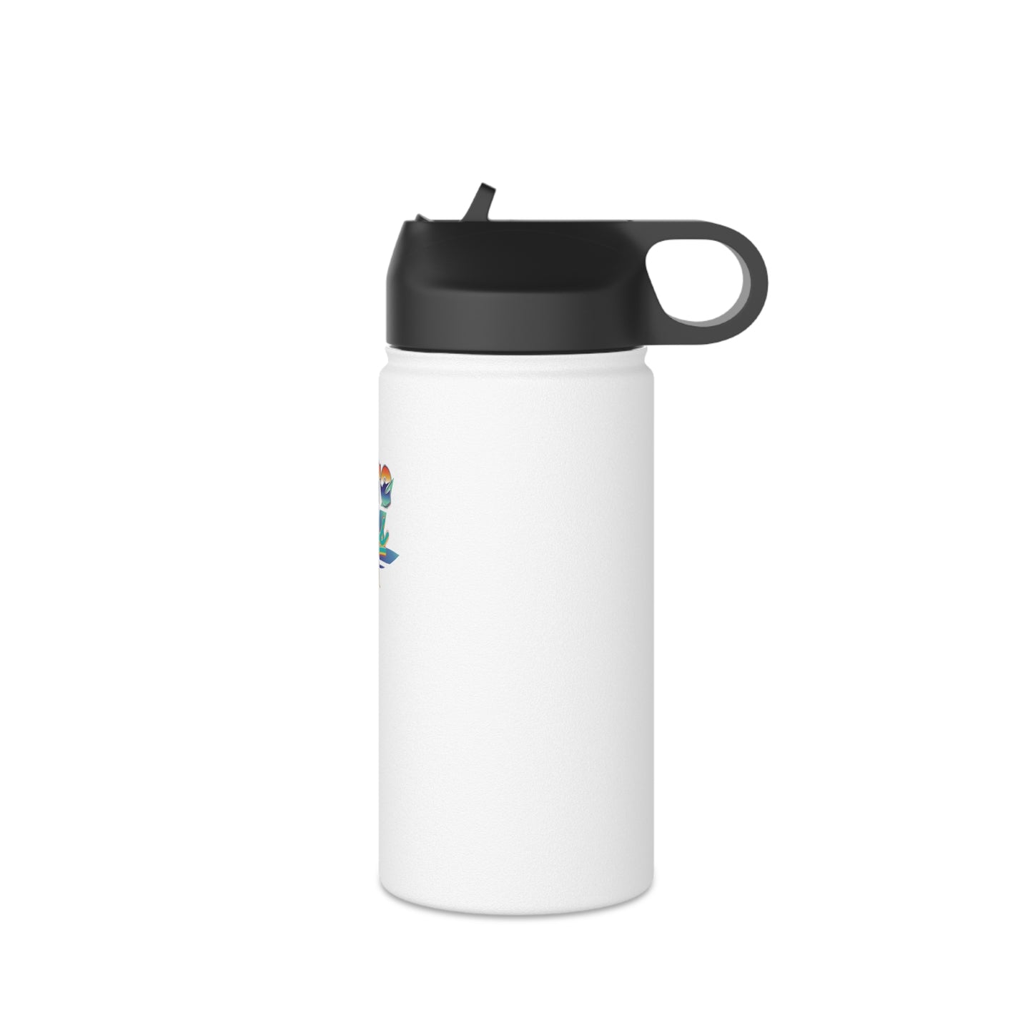 Stainless Steel Water Bottle Pure Bliss Vaporwave Logo