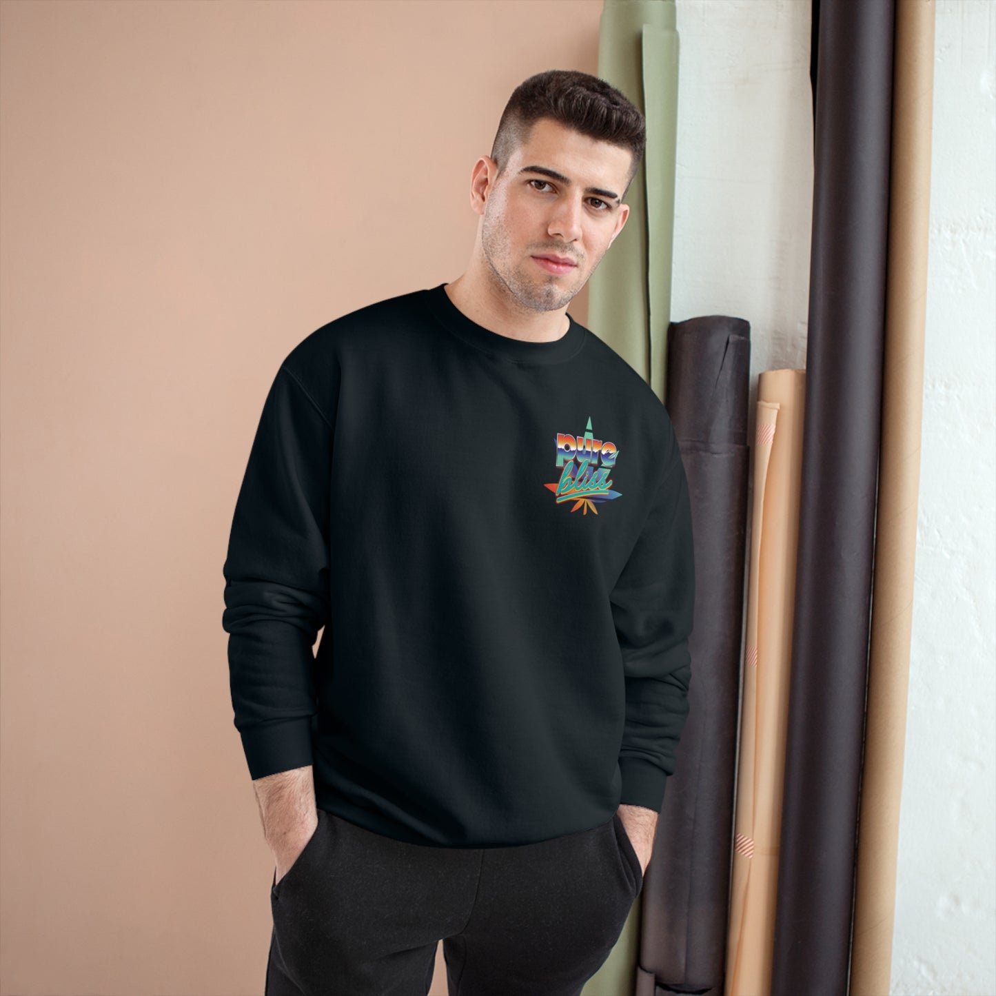 Champion Sweatshirt Pure Bliss Vaporwave logo