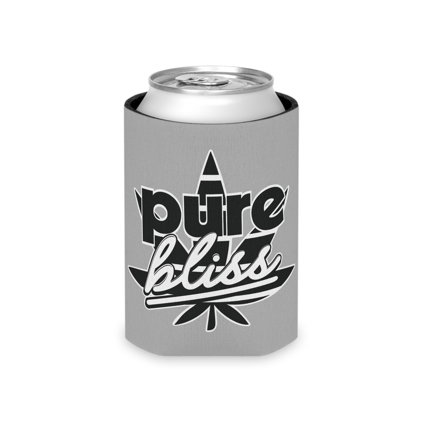 Can Cooler Pure Bliss Monotone Logo