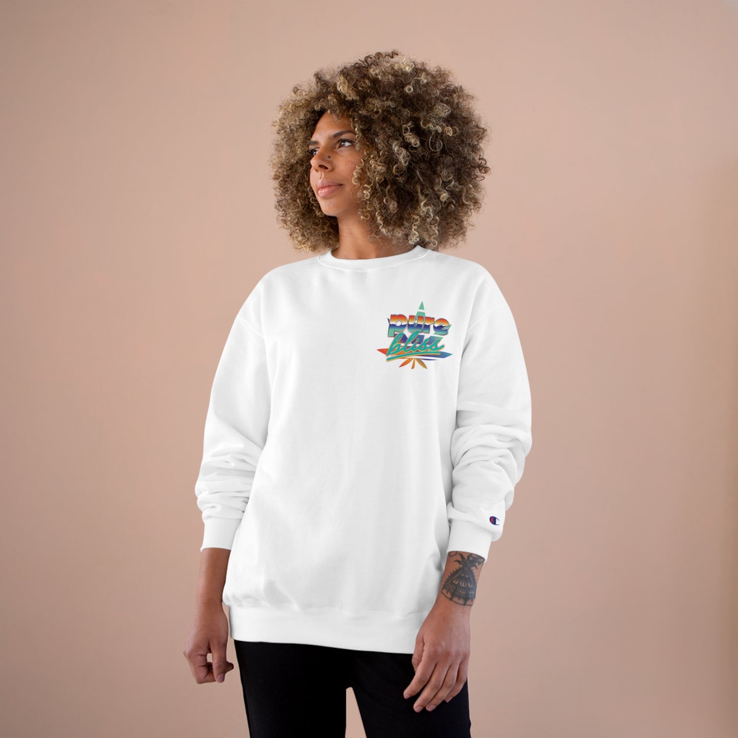 Champion Sweatshirt Pure Bliss Vaporwave logo