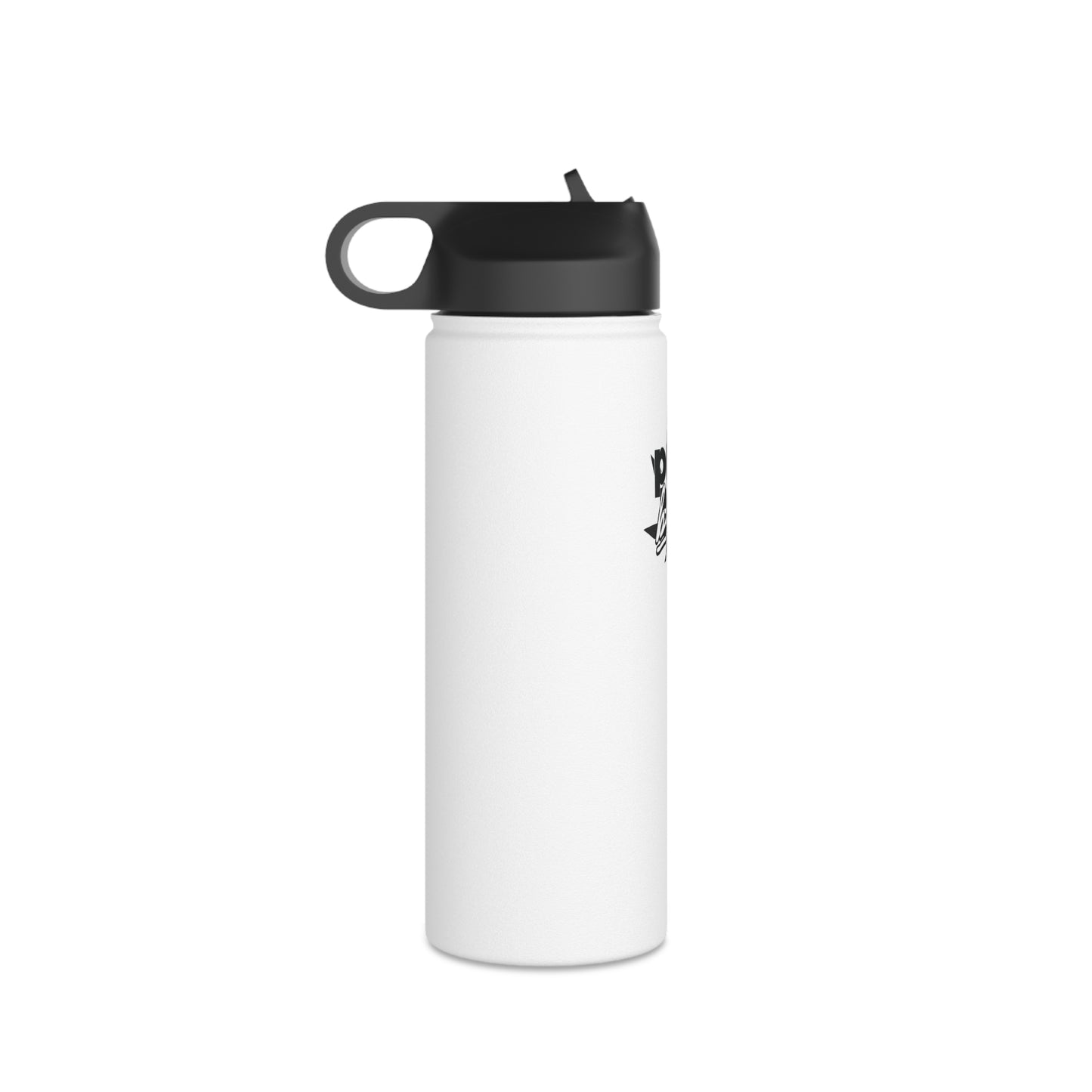 Stainless Steel Water Bottle Pure Bliss Monotone Logo