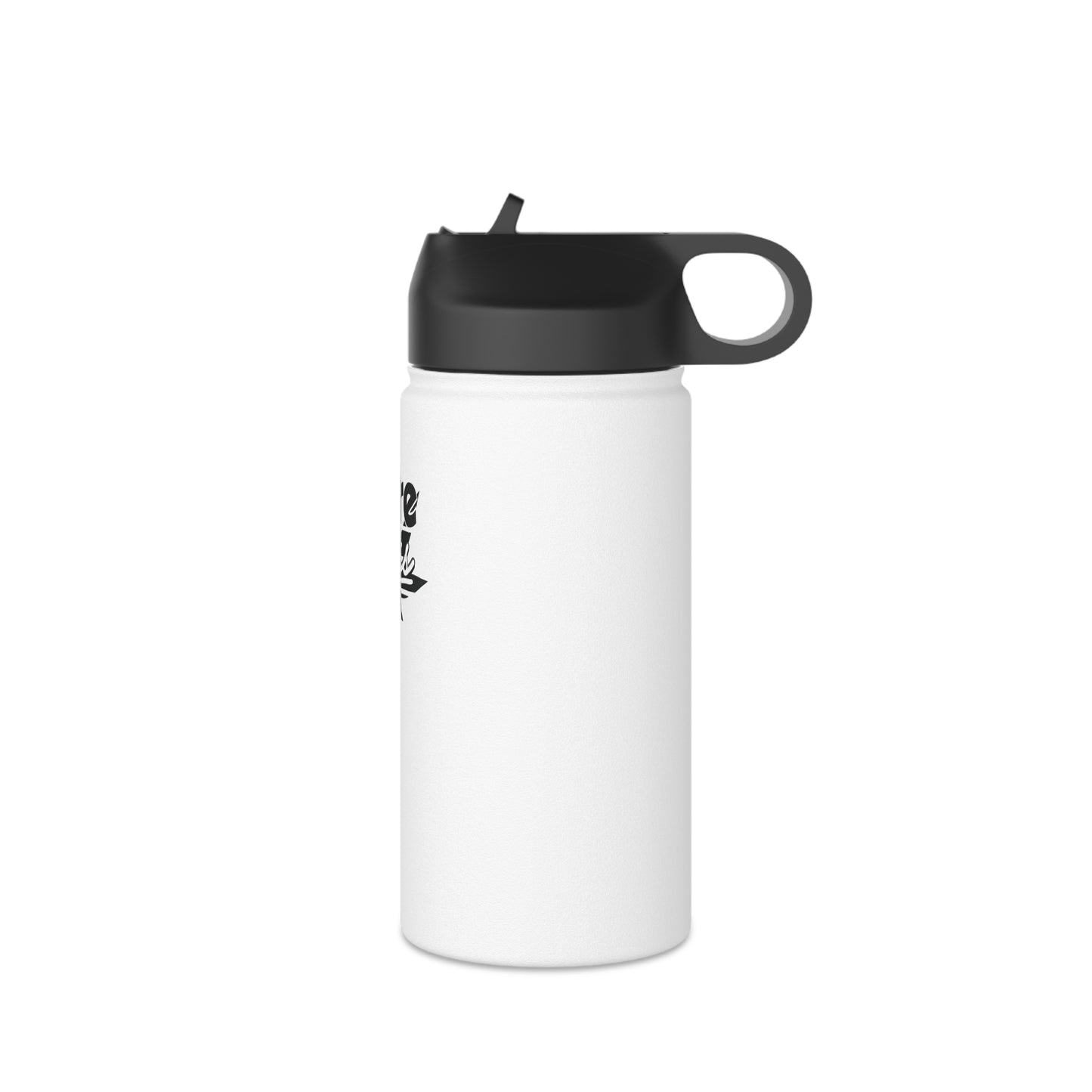 Stainless Steel Water Bottle Pure Bliss Monotone Logo