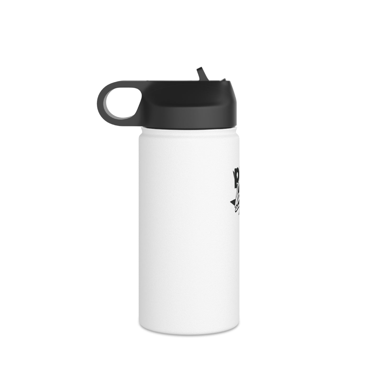 Stainless Steel Water Bottle Pure Bliss Monotone Logo