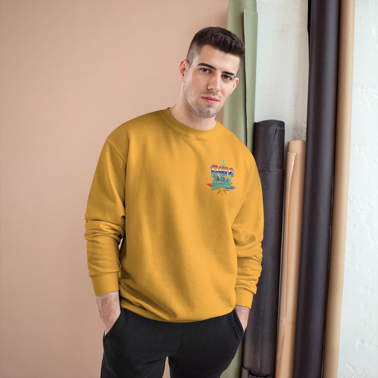 Champion Sweatshirt Pure Bliss Vaporwave logo