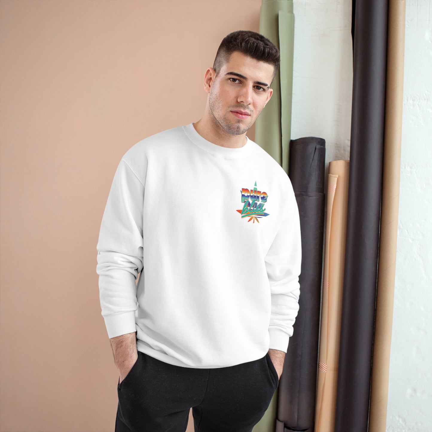 Champion Sweatshirt Pure Bliss Vaporwave logo