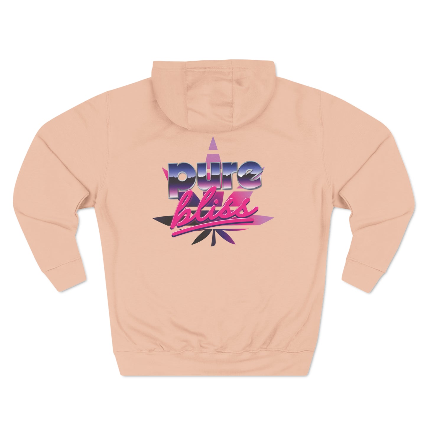 Unisex Premium Pullover Hoodie Pure Bliss Vaporwave Logo