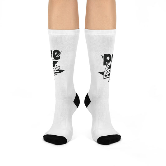 Cushioned Crew Socks Monotone Logo