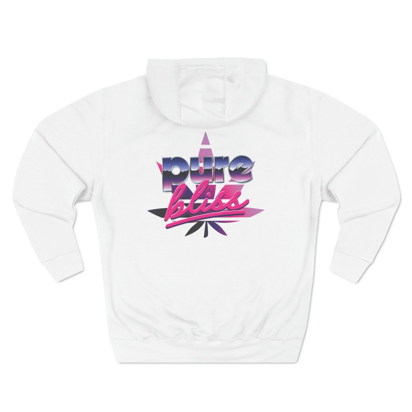 Unisex Premium Pullover Hoodie Pure Bliss Vaporwave Logo