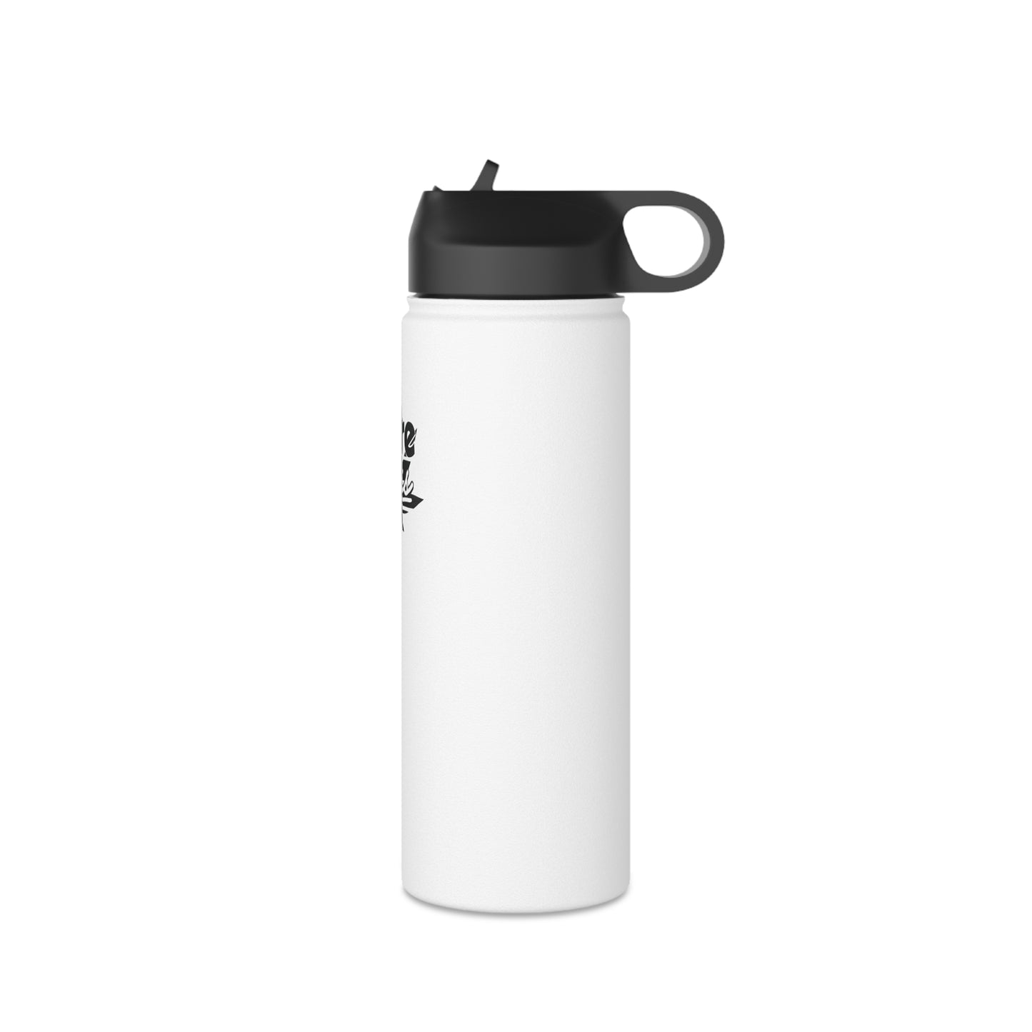 Stainless Steel Water Bottle Pure Bliss Monotone Logo