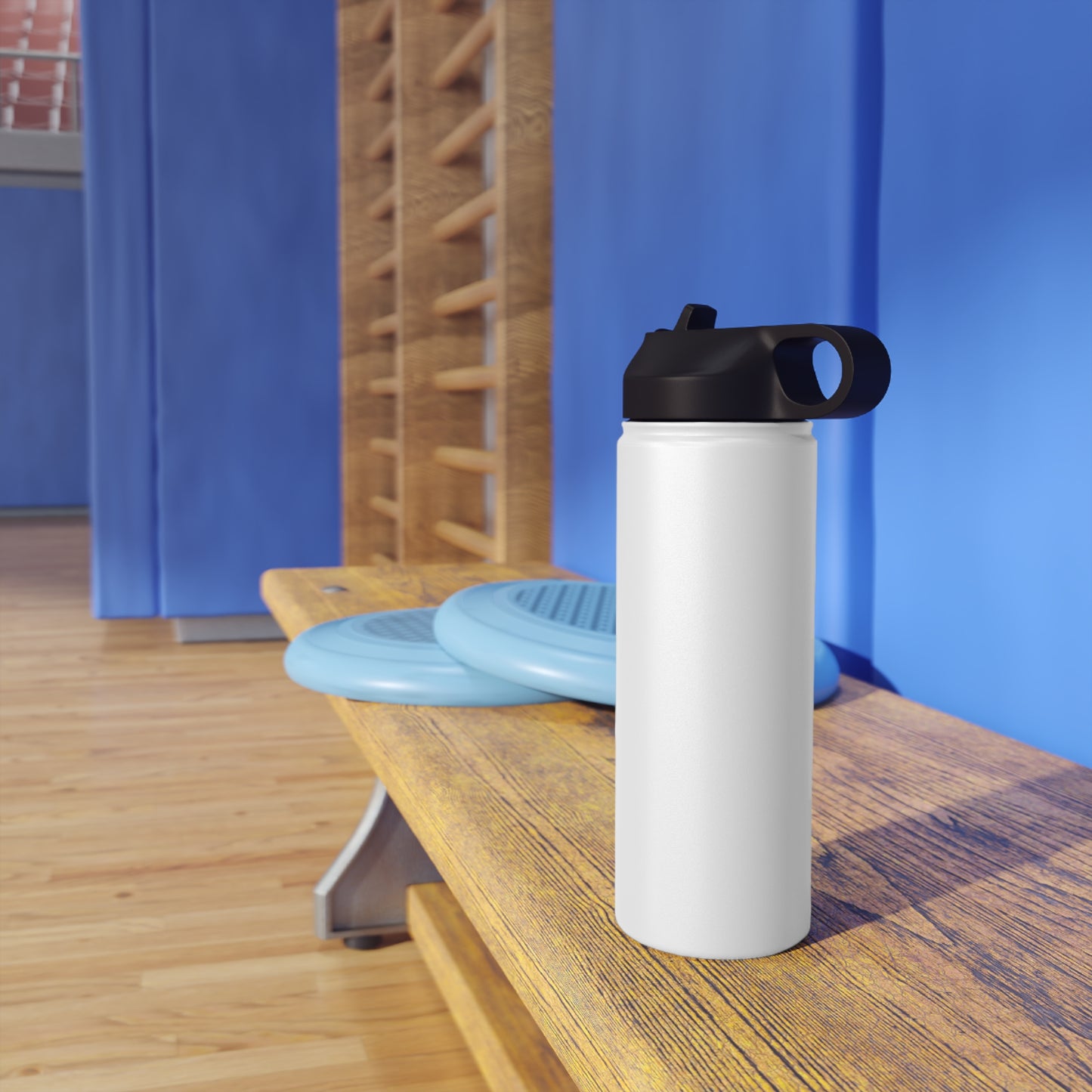 Stainless Steel Water Bottle Pure Bliss Vaporwave Logo