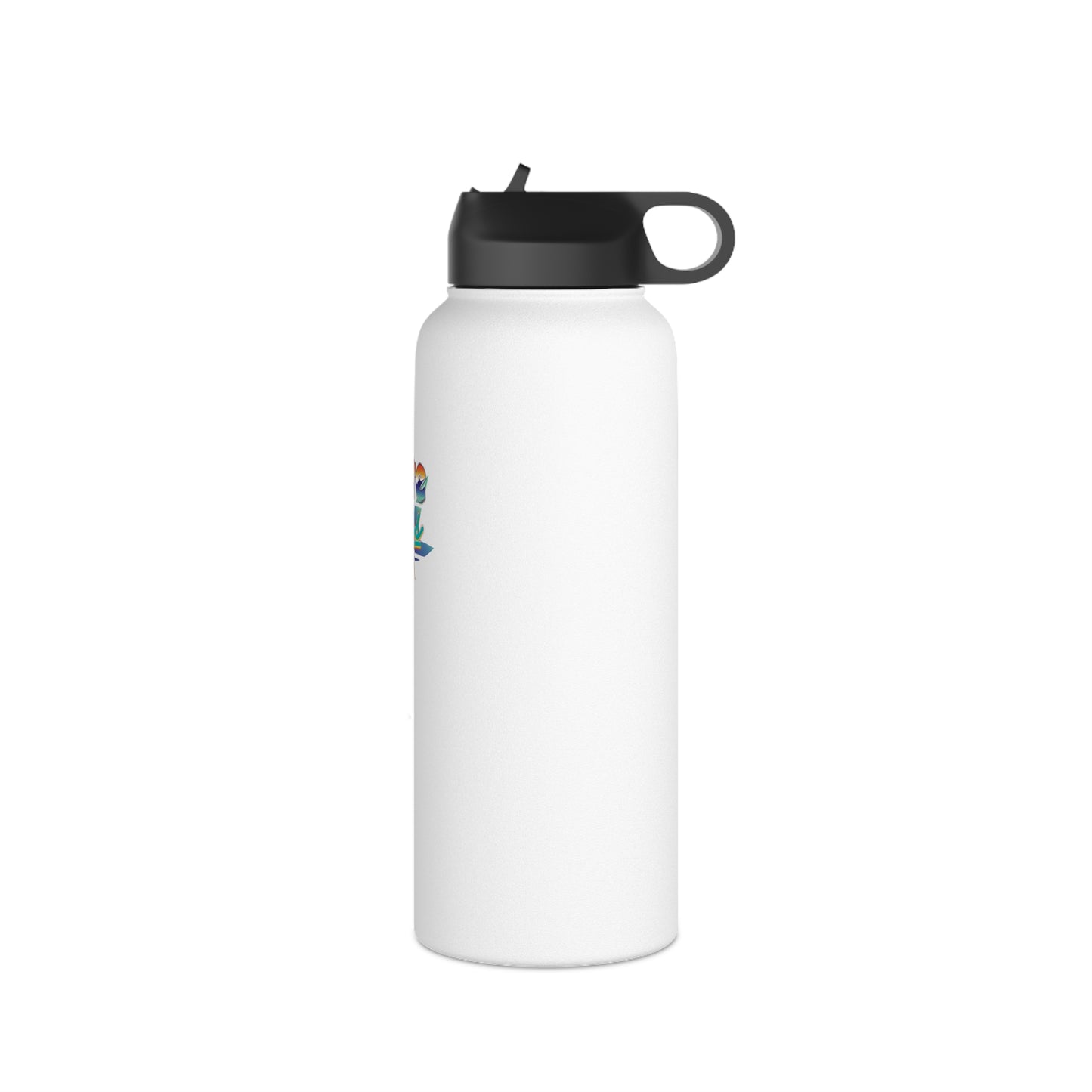 Stainless Steel Water Bottle Pure Bliss Vaporwave Logo