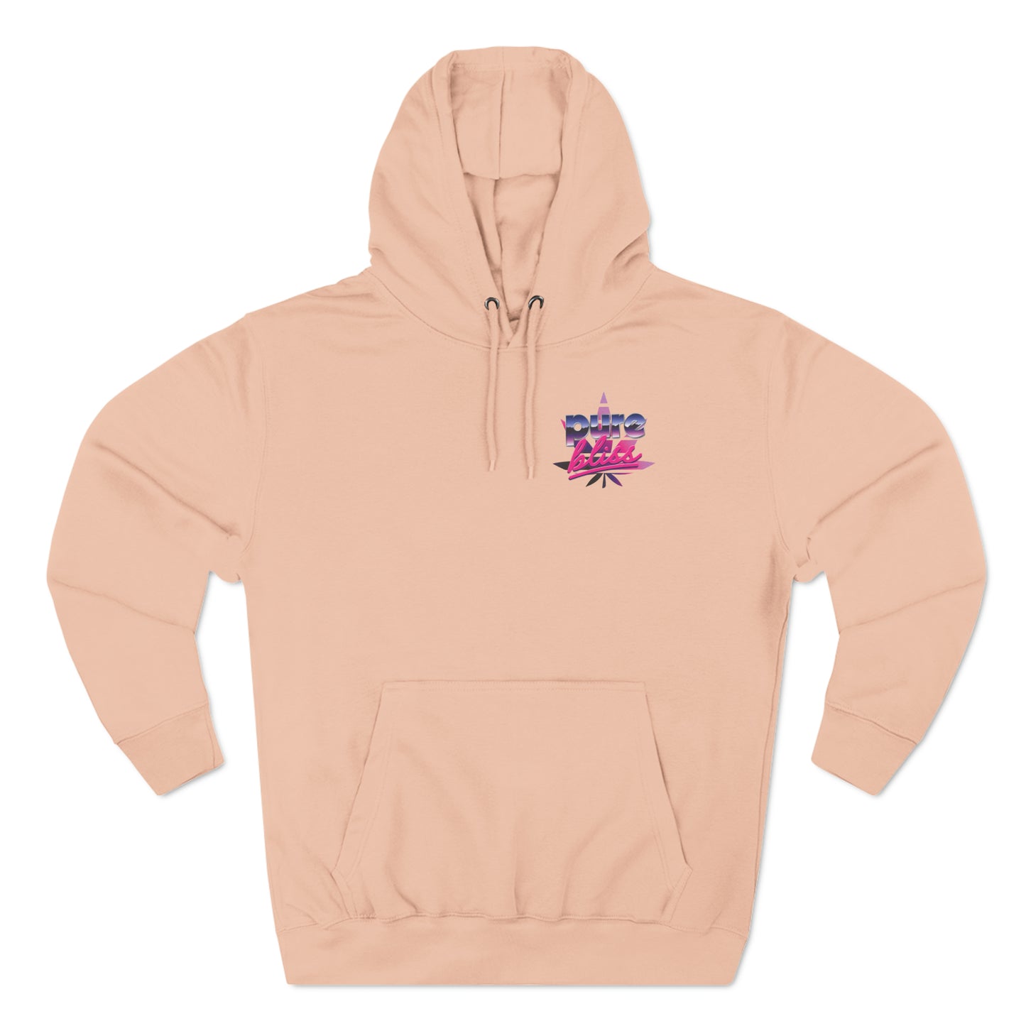 Unisex Premium Pullover Hoodie Pure Bliss Vaporwave Logo