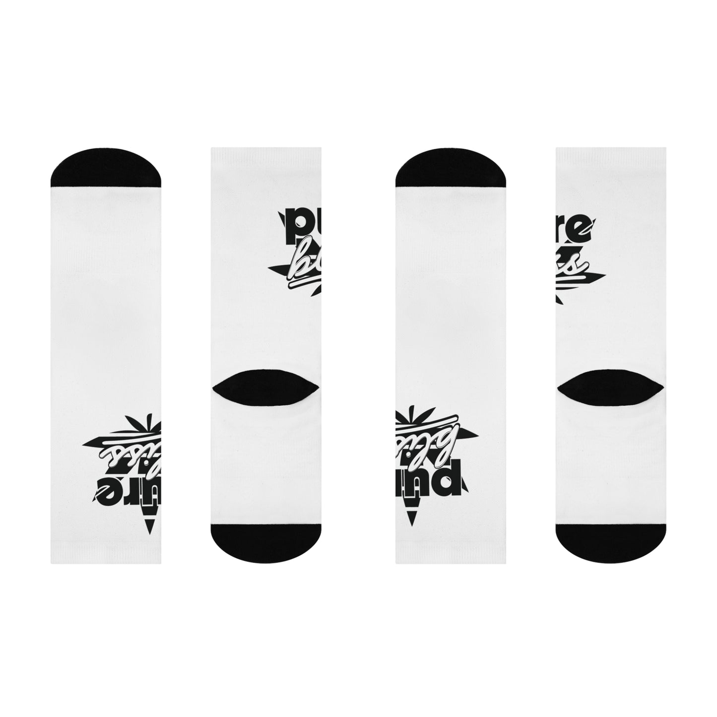 Cushioned Crew Socks Monotone Logo