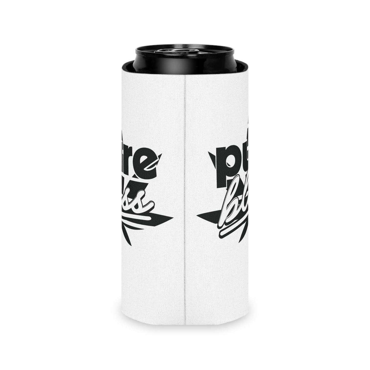 Can Cooler Pure Bliss Monotone Logo