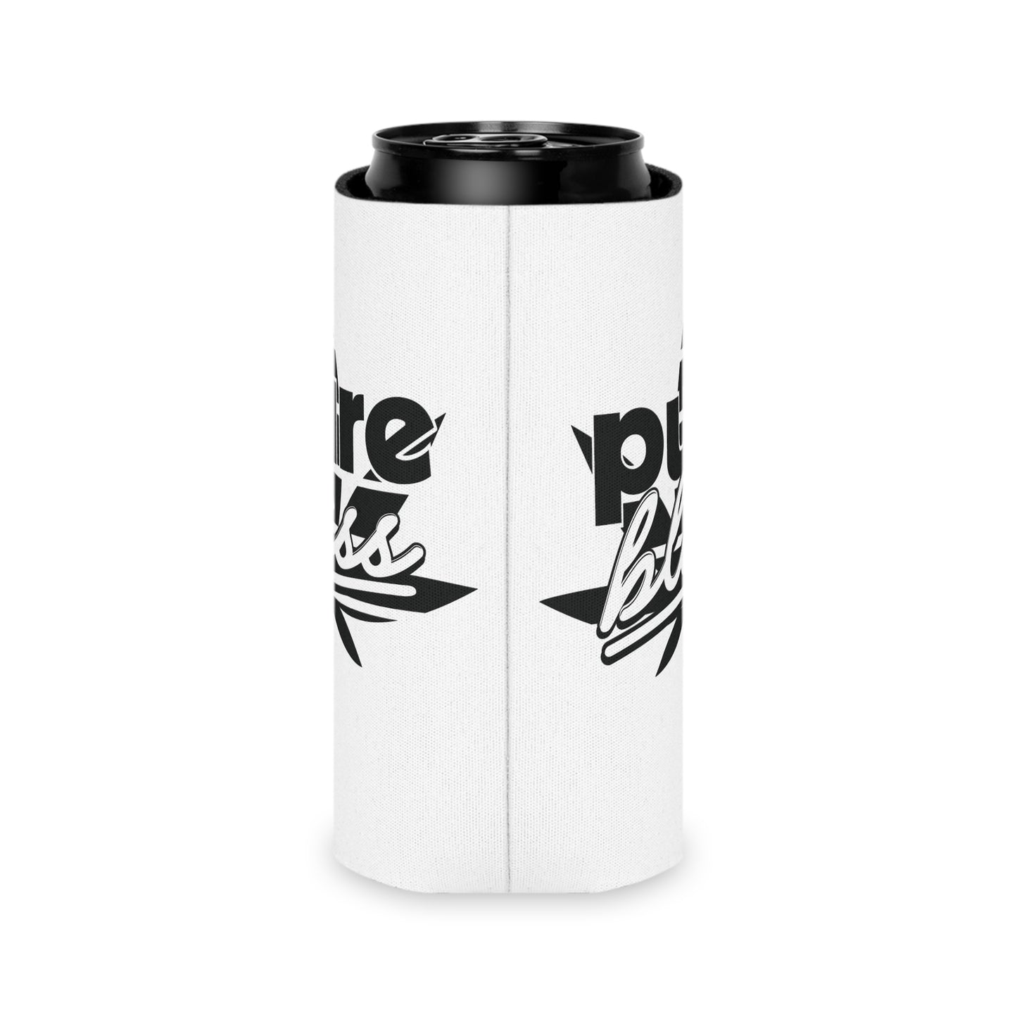 Can Cooler Pure Bliss Monotone Logo