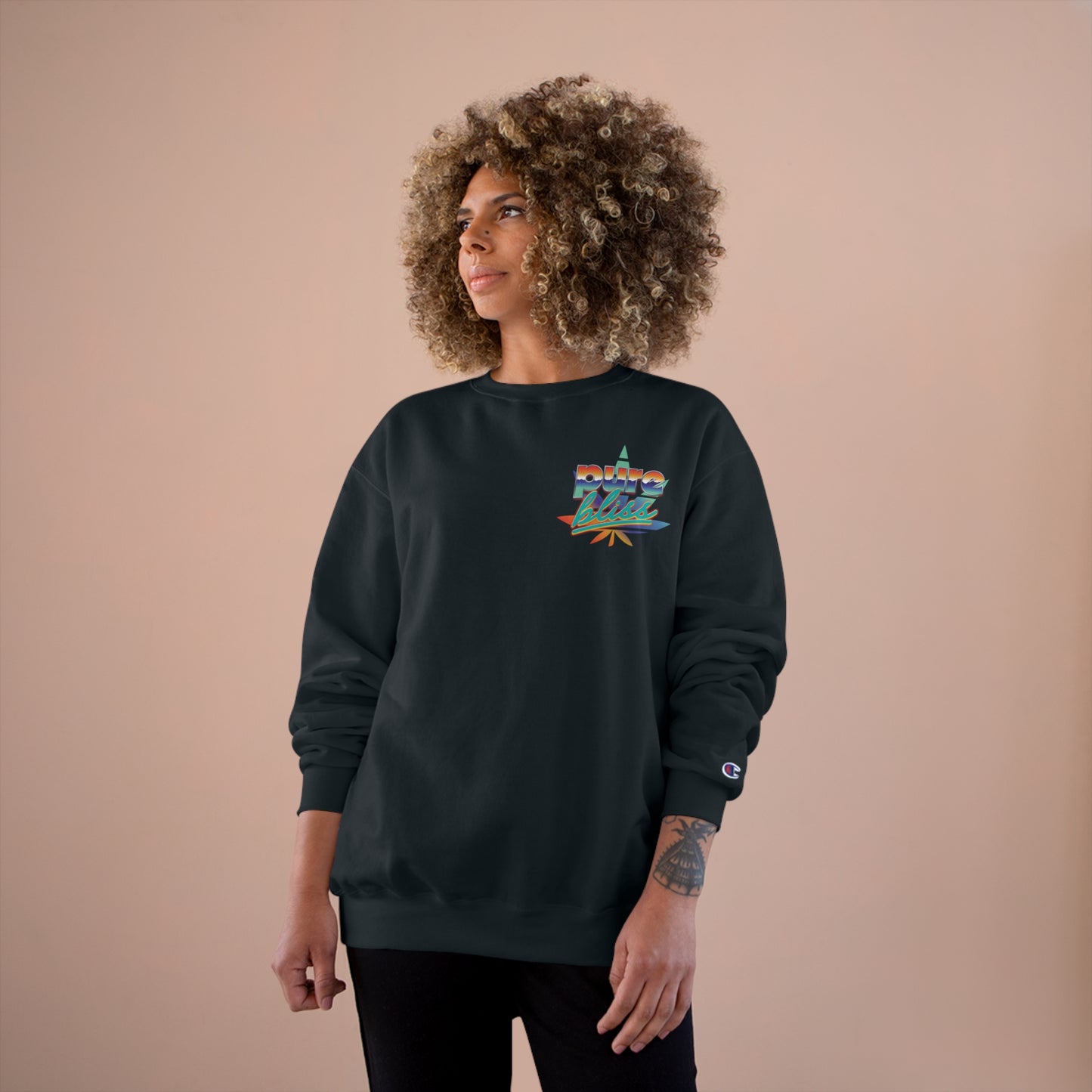 Champion Sweatshirt Pure Bliss Vaporwave logo