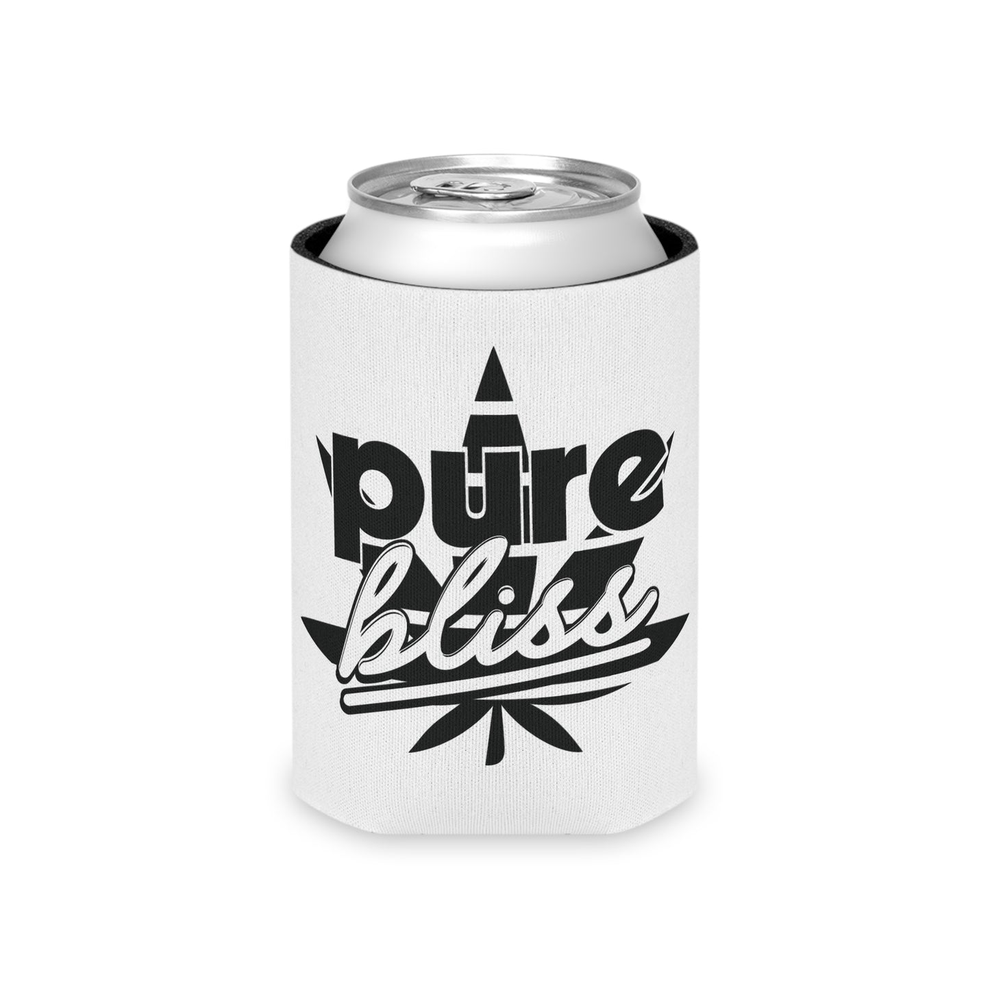 Can Cooler Pure Bliss Monotone Logo