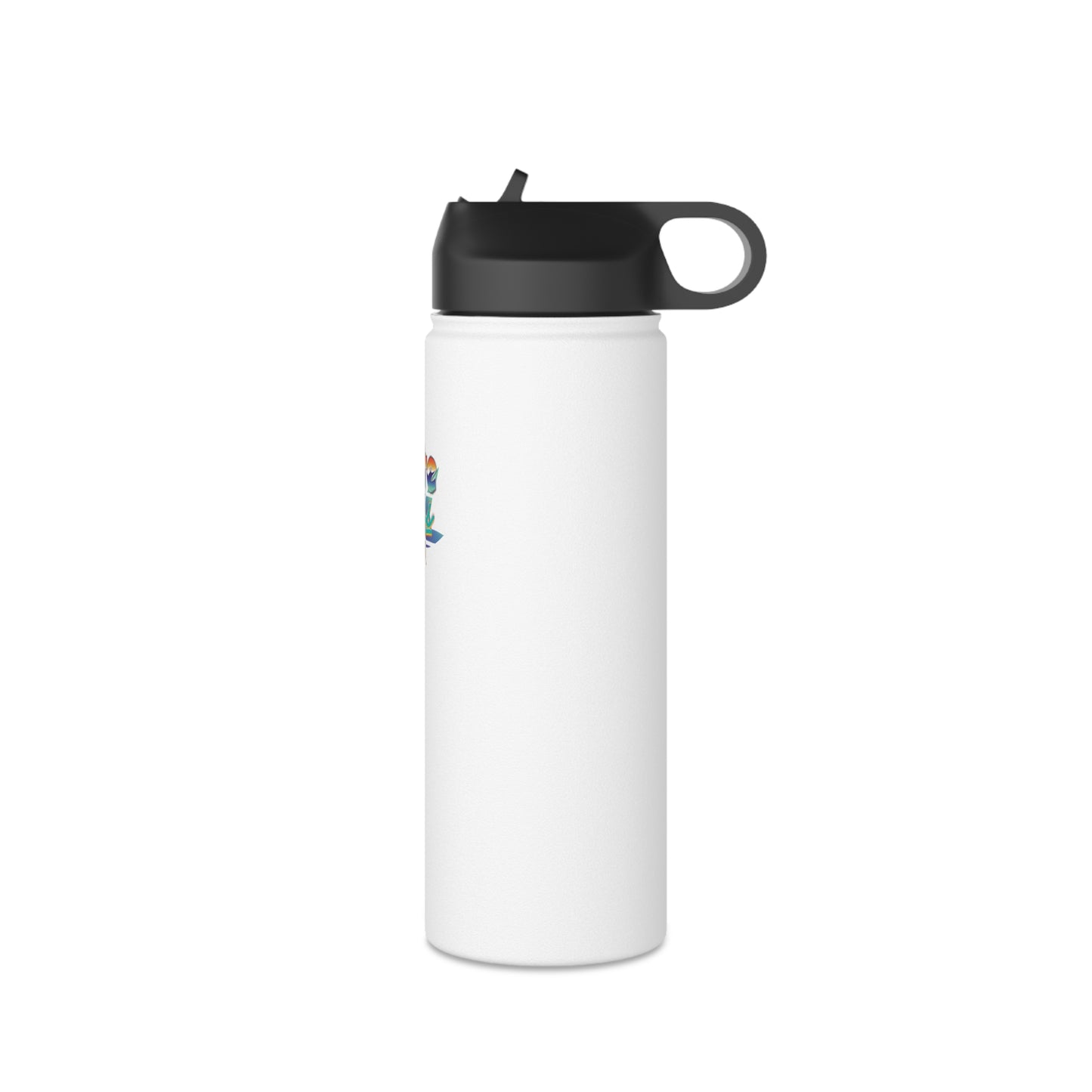 Stainless Steel Water Bottle Pure Bliss Vaporwave Logo