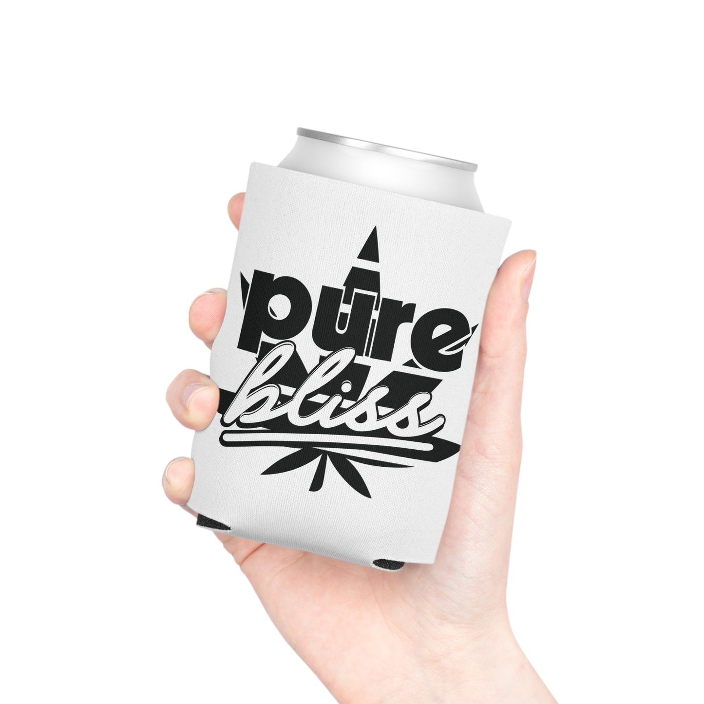 Can Cooler Pure Bliss Monotone Logo