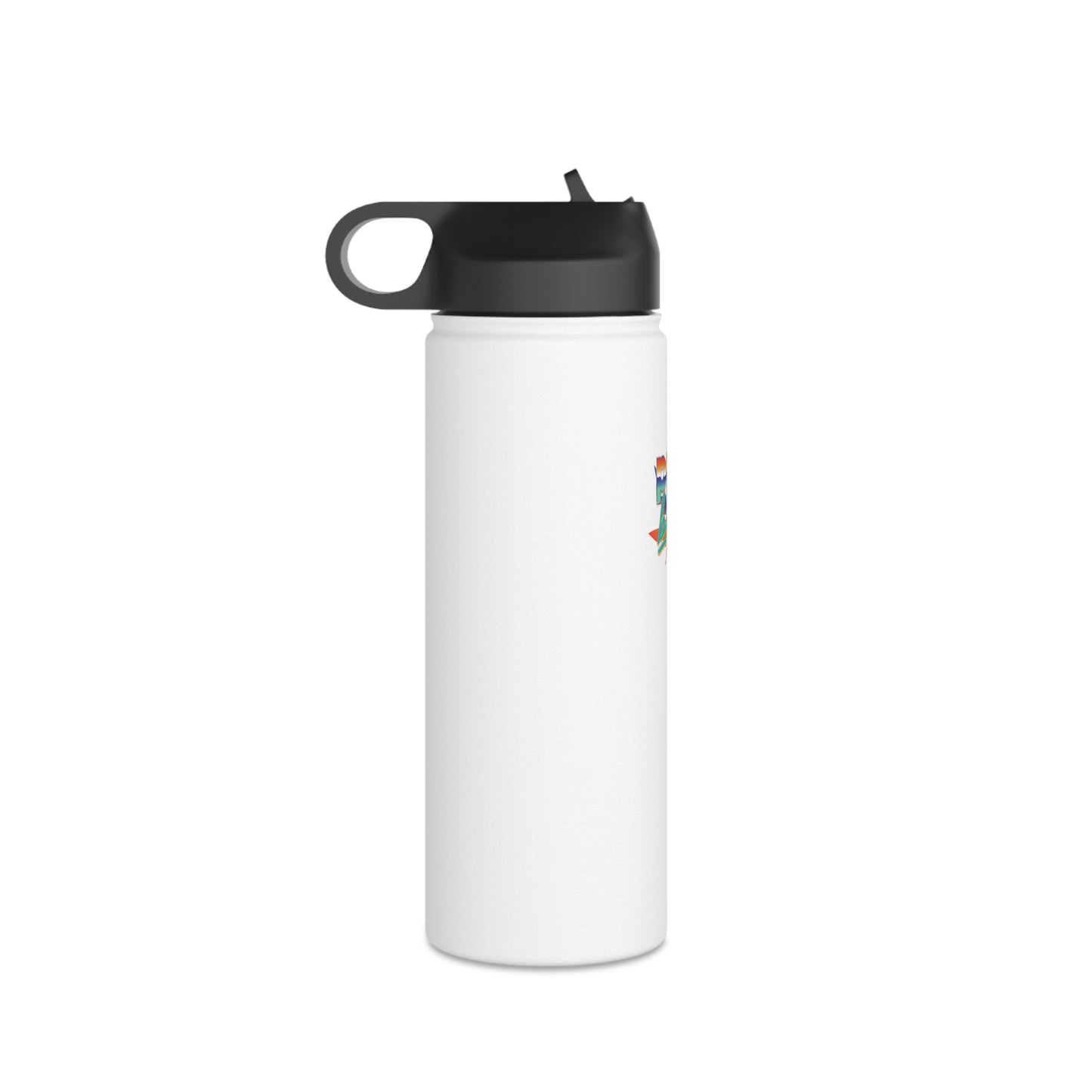 Stainless Steel Water Bottle Pure Bliss Vaporwave Logo