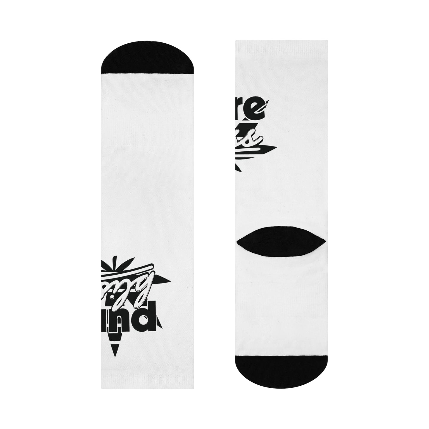 Cushioned Crew Socks Monotone Logo