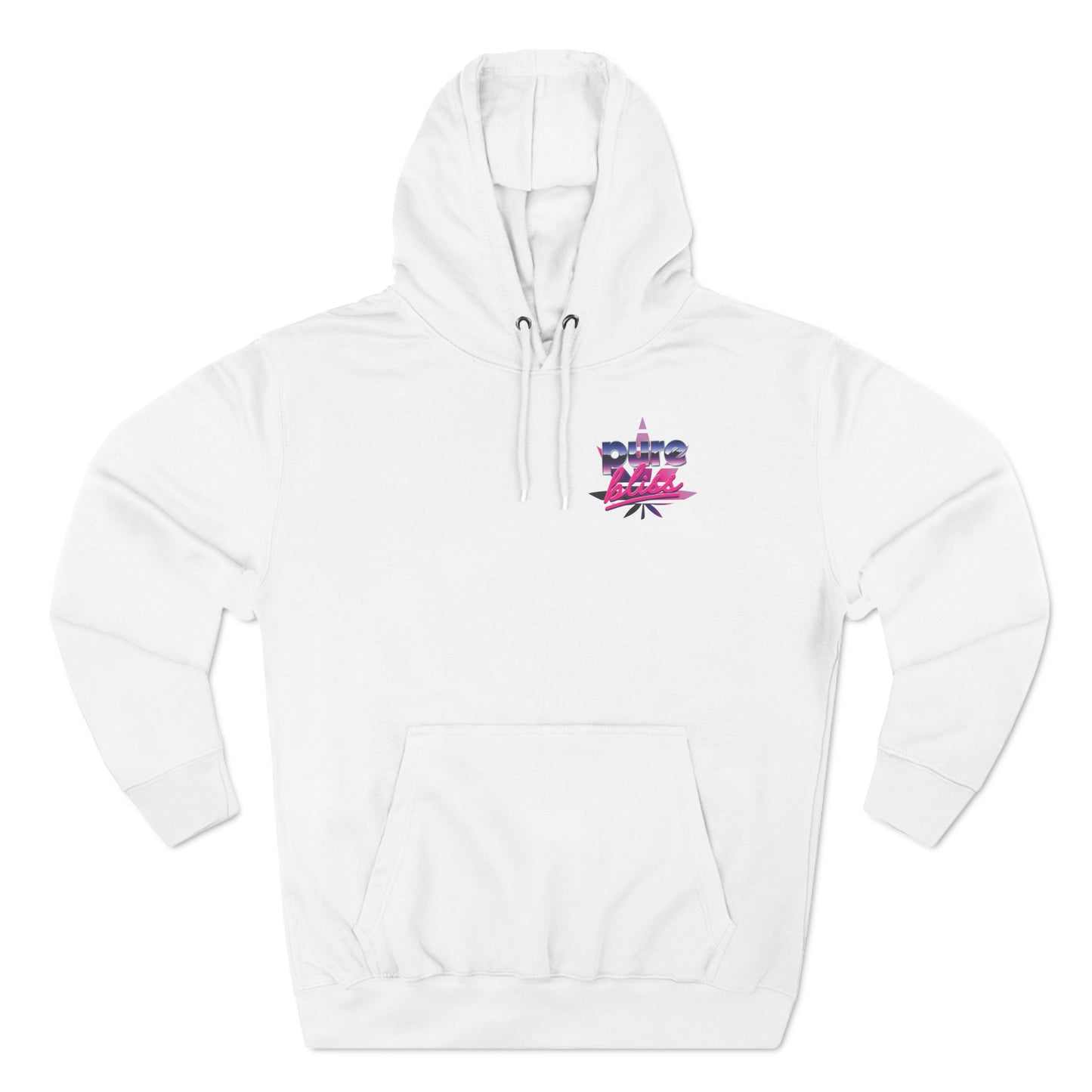 Unisex Premium Pullover Hoodie Pure Bliss Vaporwave Logo