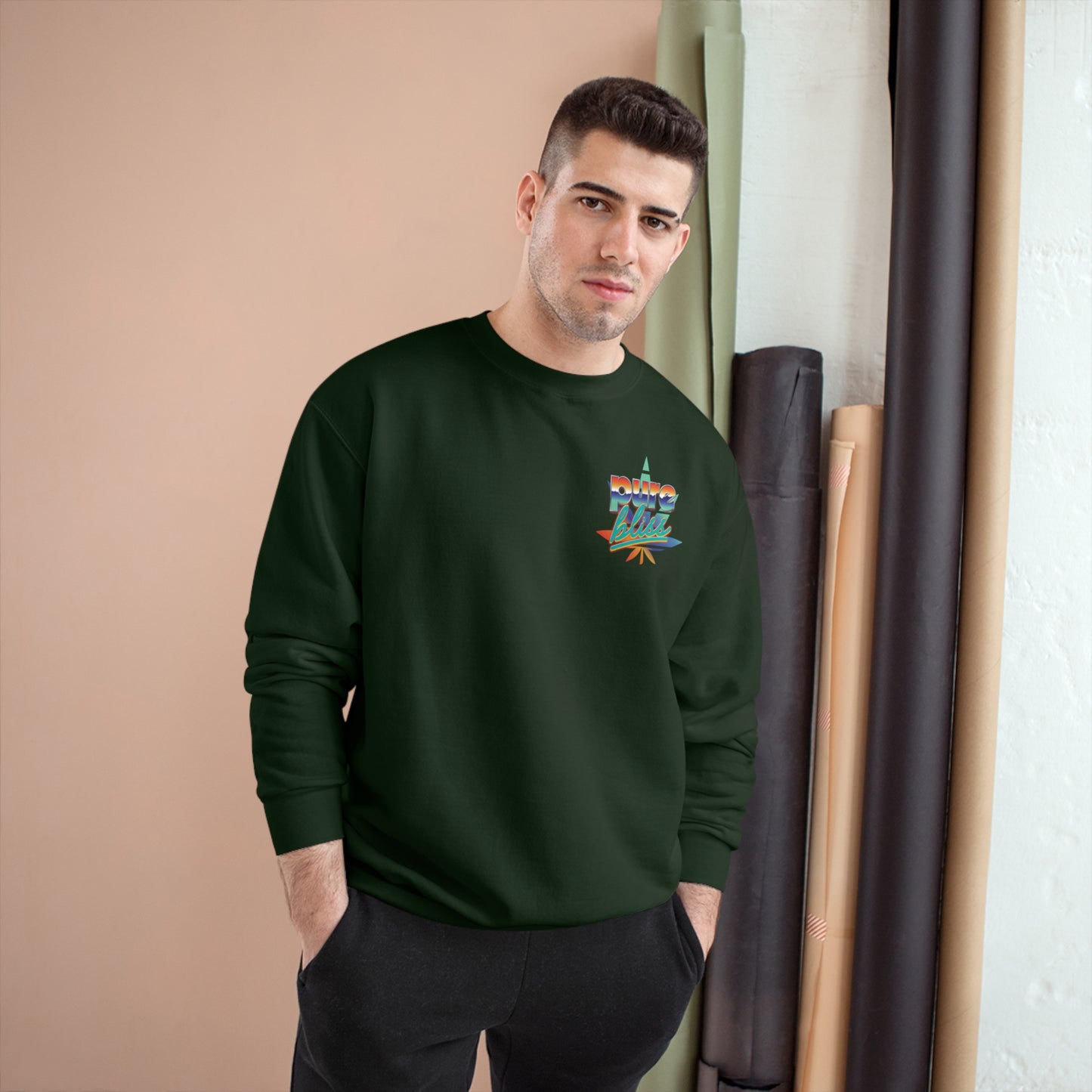 Champion Sweatshirt Pure Bliss Vaporwave logo