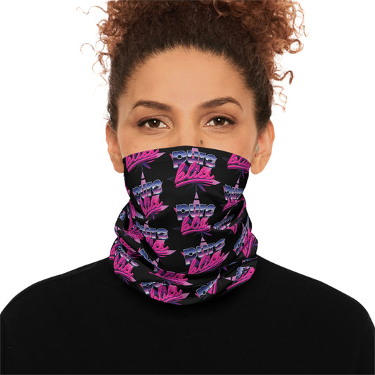 Lightweight Neck Gaiter Pure Bliss Vaporwave Logo