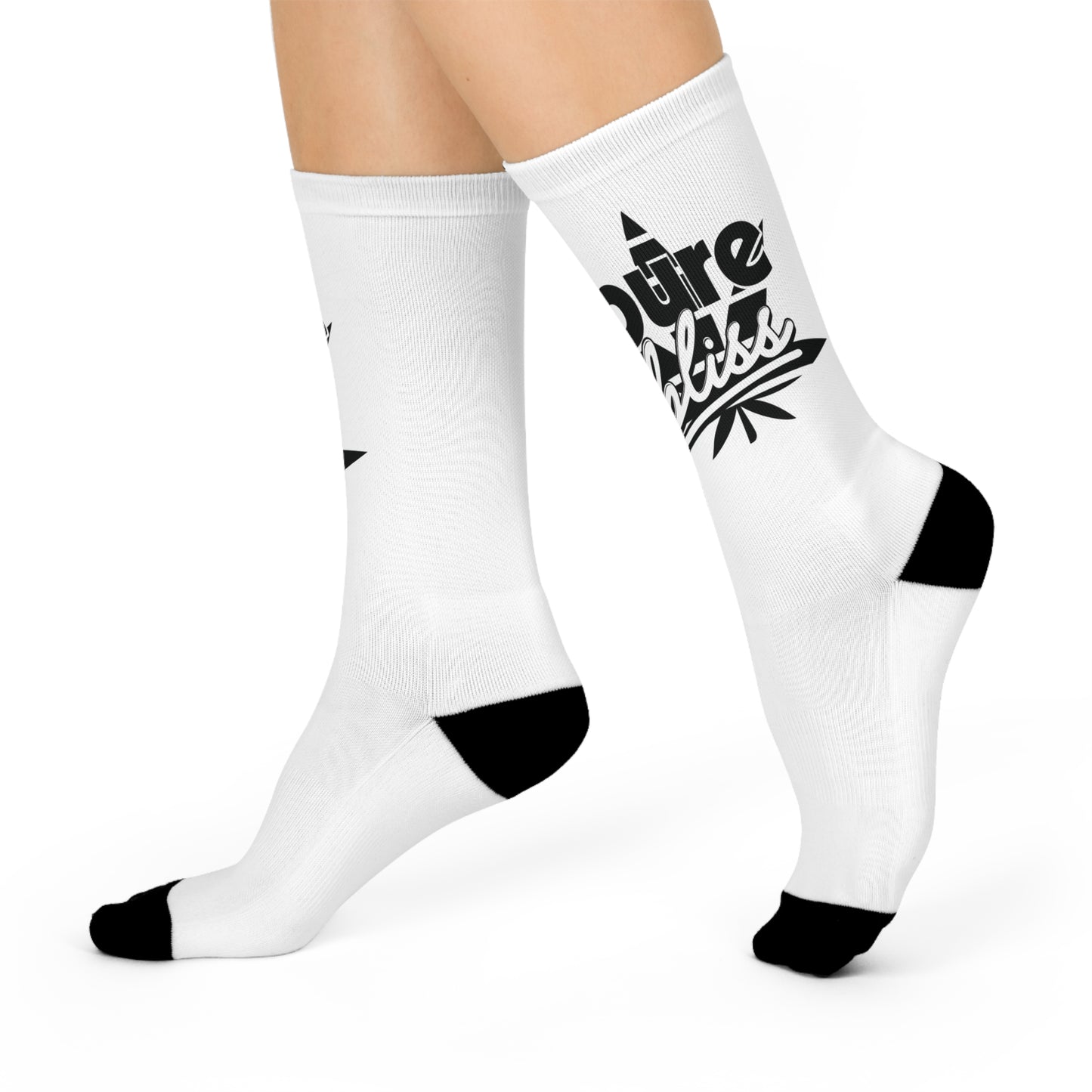 Cushioned Crew Socks Monotone Logo